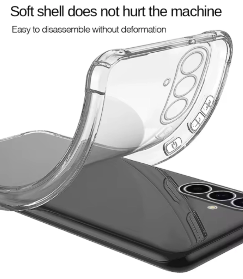 CARCASA PARA SAMSUNG S25 FE TRANSPARENTE REFORZADA - 3