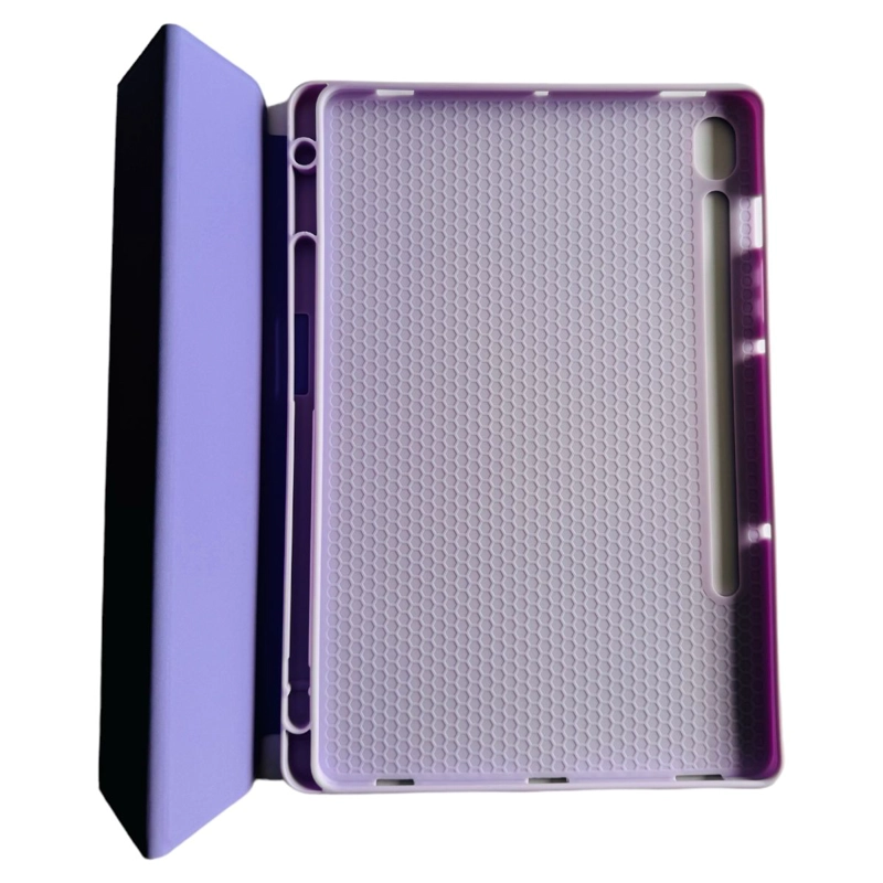 FUNDA CARCASA SMART COVER CON RANURA PARA SAMSUNG TAB S10 LITE LILA - 3