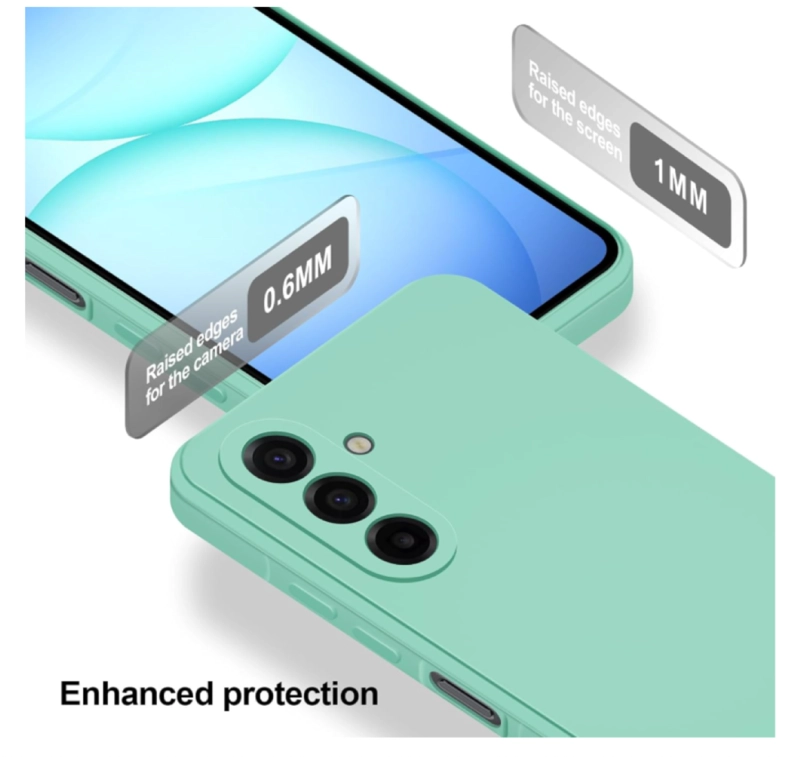 CARCASA FUNDA PARA SAMSUNG A17 5G SILICONA TURQUESA - 4