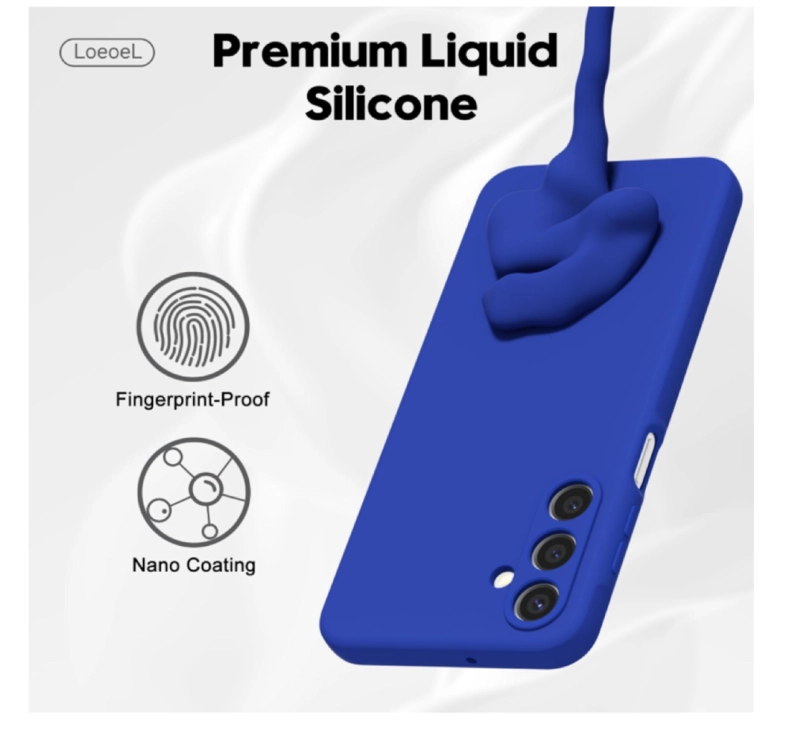 CARCASA FUNDA PARA SAMSUNG A17 SILICONA AZUL - 2