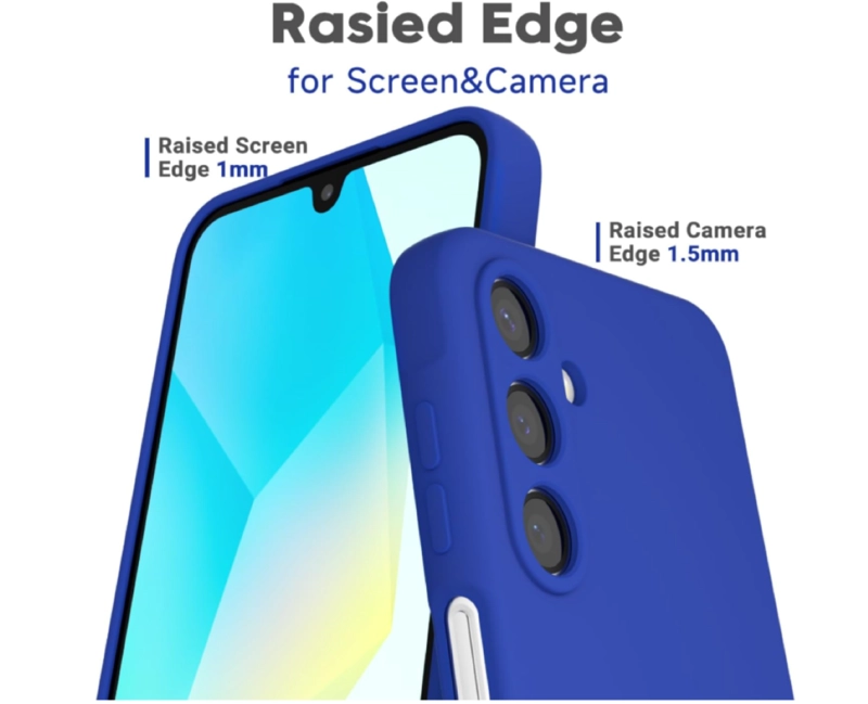 CARCASA FUNDA PARA SAMSUNG A17 SILICONA AZUL - 3