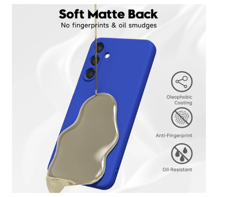 CARCASA FUNDA PARA SAMSUNG A17 SILICONA AZUL - 5