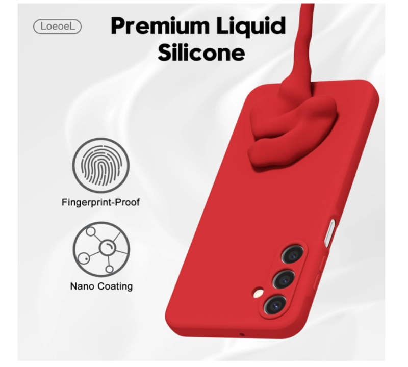 CARCASA FUNDA PARA SAMSUNG A17 5G SILICONA ROJO - 2