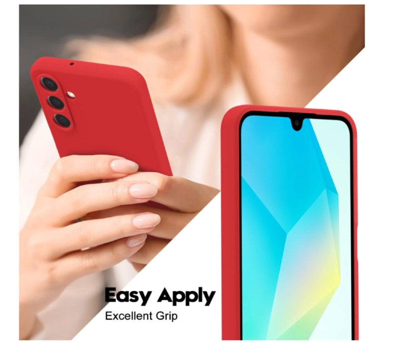 CARCASA FUNDA PARA SAMSUNG A17 5G SILICONA ROJO - 4