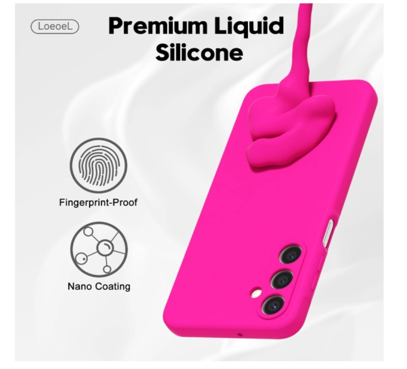 CARCASA FUNDA PARA SAMSUNG A17 5G SILICONA FUCSIA - 2