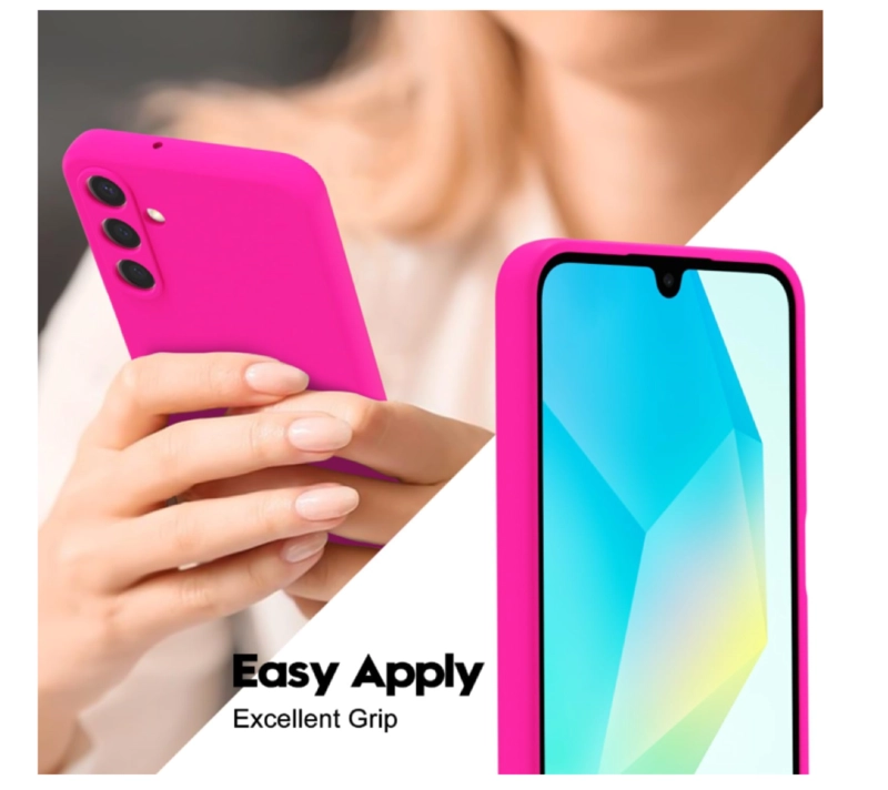 CARCASA FUNDA PARA SAMSUNG A17 5G SILICONA FUCSIA - 4