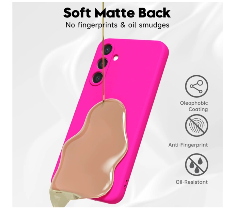 CARCASA FUNDA PARA SAMSUNG A17 5G SILICONA FUCSIA - 5