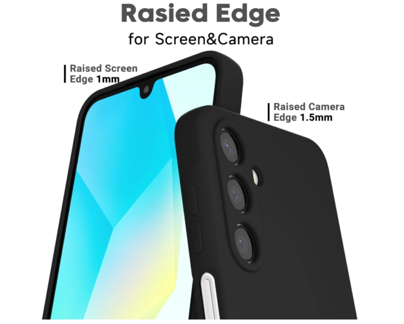 CARCASA FUNDA PARA SAMSUNG A26 5G SILICONA NEGRO - 3