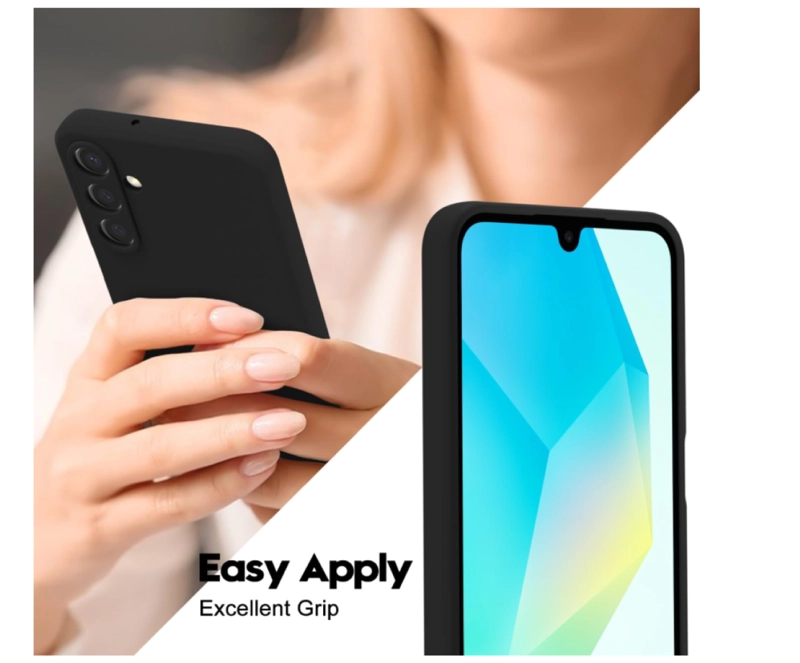 CARCASA FUNDA PARA SAMSUNG A26 5G SILICONA NEGRO - 4