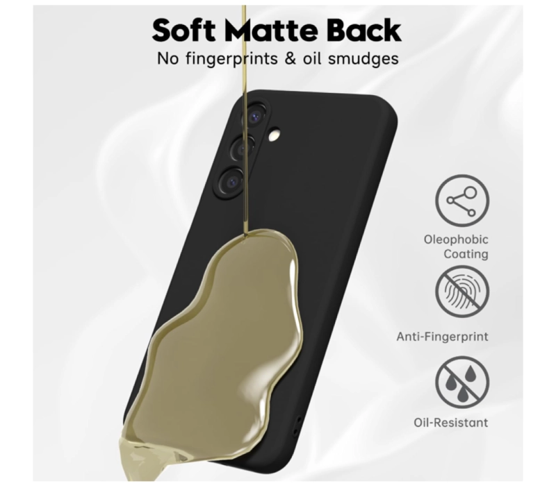 CARCASA FUNDA PARA SAMSUNG A26 5G SILICONA NEGRO - 5