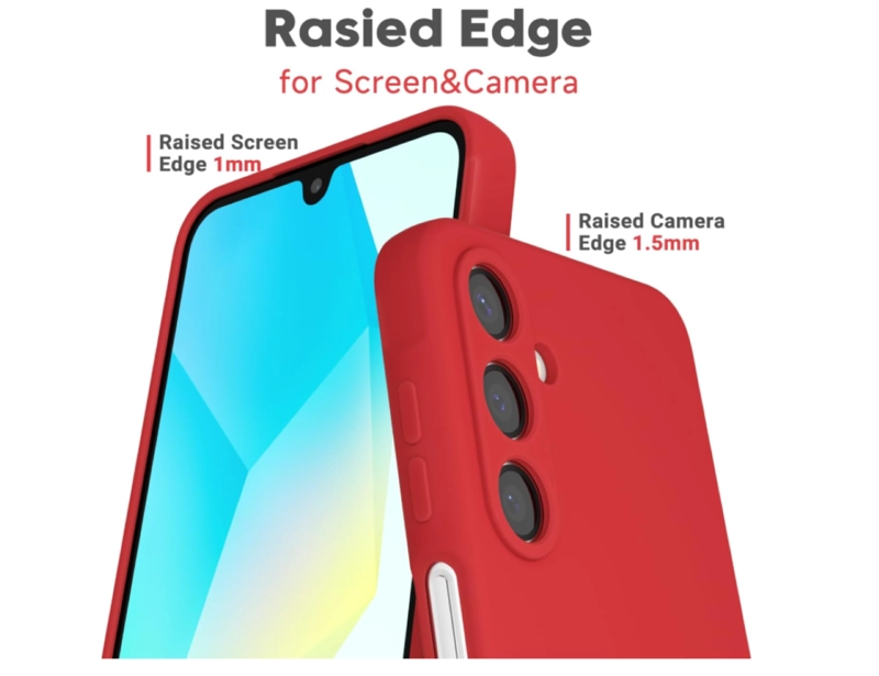 CARCASA FUNDA PARA SAMSUNG A26 5G SILICONA ROJO - 3