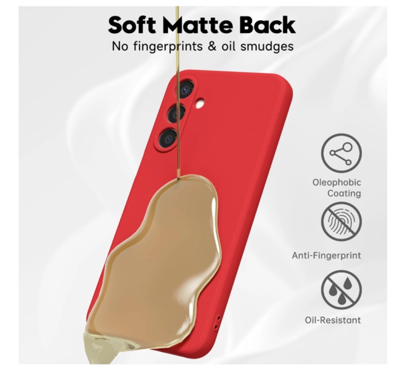 CARCASA FUNDA PARA SAMSUNG A26 5G SILICONA ROJO - 5