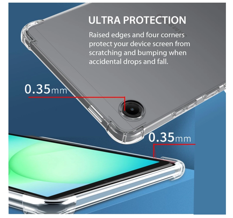 CARCASA TRANSPARENTE REFORZADA PARA TABLET SAMSUNG A11 2025 - 3