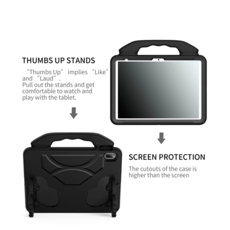CARCASA NIÑOS ANTIGOLPES PARA TABLET SAMSUNG A11 2025 8.7 NEGRO - 4