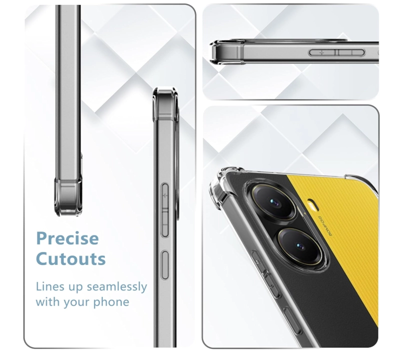 CARCASA PARA XIAOMI POCO X7 PRO 5G TRANSPARENTE REFORZADA - 4