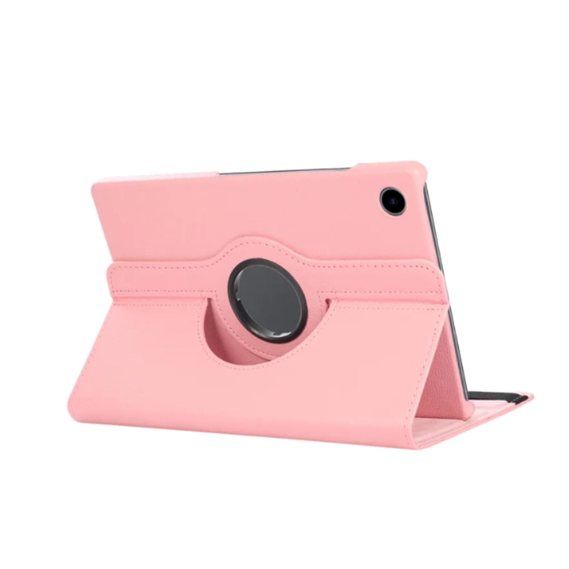CARCASA FUNDA GIRATORIA PARA TABLET SAMSUNG A11+ PLUS ROSADO - 1