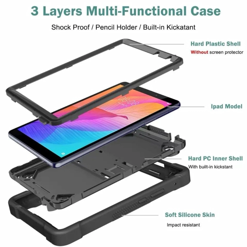 FUNDA CARCASA ANTIGOLPES 360 PARA TABLET SAMSUNG A11 2025 - 4