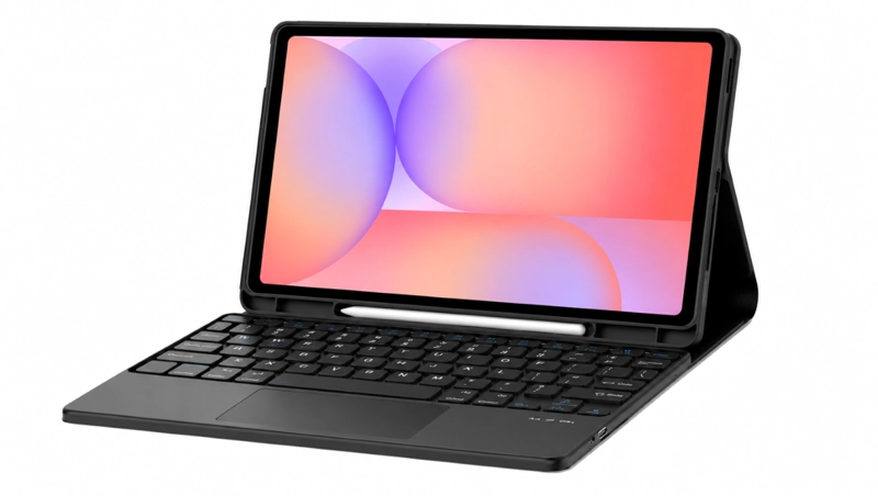 FUNDA CON TECLADO NEGRO PARA IPAD A16 11TH GENE TOUCHPAD - 1