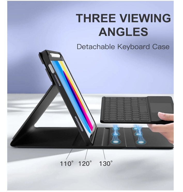 FUNDA CON TECLADO NEGRO PARA IPAD 10MA GENE 10.9 TOUCHPAD - 6