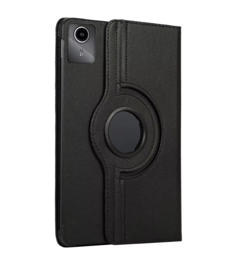 CARCASA FUNDA GIRATORIA PARA TABLET LENOVO K11 11 NEGRO + VIDRIO - 3