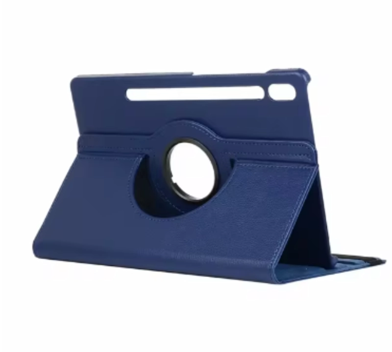 CARCASA FUNDA GIRATORIA PARA TABLET SAMSUNG S9 FE 10.9 AZUL + VIDRIO - 6