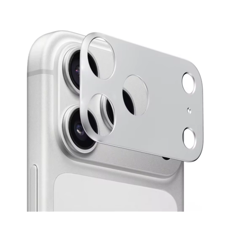GENÉRICO PROTECTOR TRASERO DE CAMARA PARA IPHONE 17 PRO SILVER