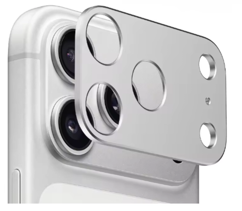 PROTECTOR TRASERO DE CAMARA PARA IPHONE 17 PRO SILVER - 2