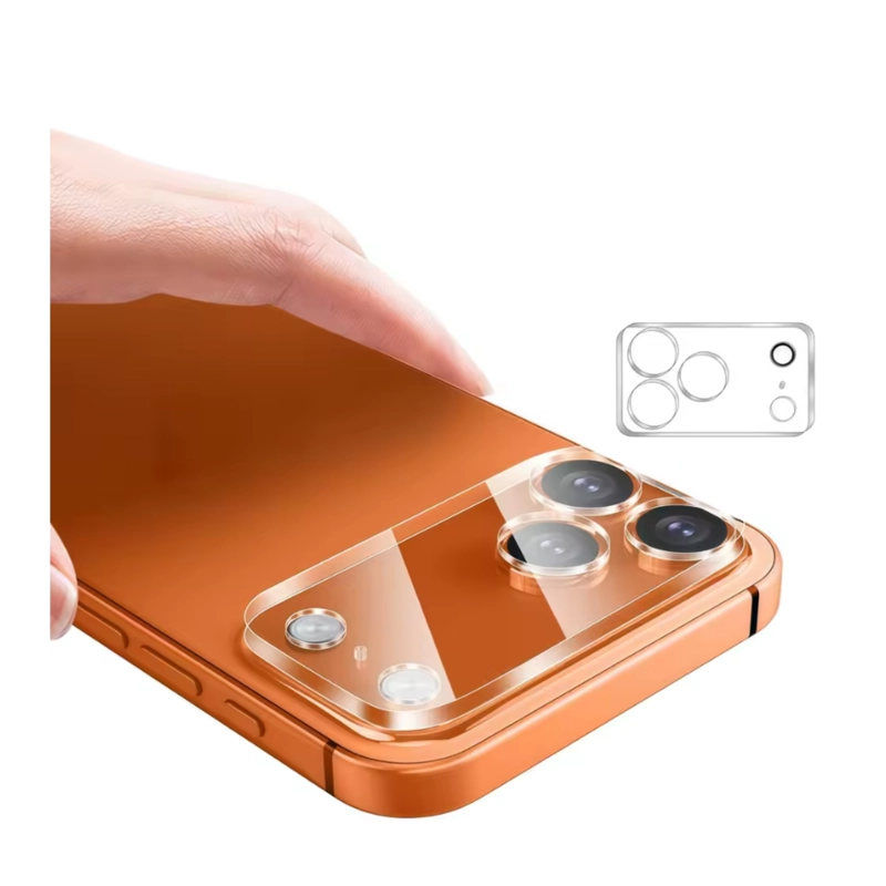 GENÉRICO PROTECTOR TRASERO DE CAMARA PARA IPHONE 17 PRO TRANSPARENTE