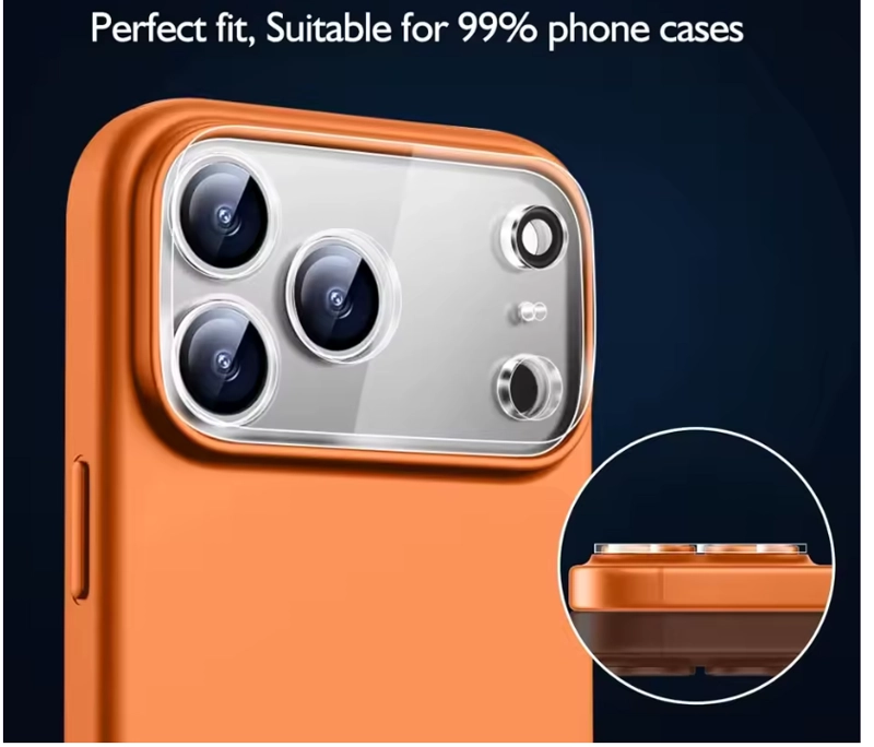 PROTECTOR TRASERO DE CAMARA PARA IPHONE 17 PRO TRANSPARENTE - 4