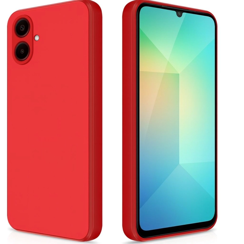 GENÉRICO CARCASA FUNDA PARA SAMSUNG A07 SILICONA ROJO