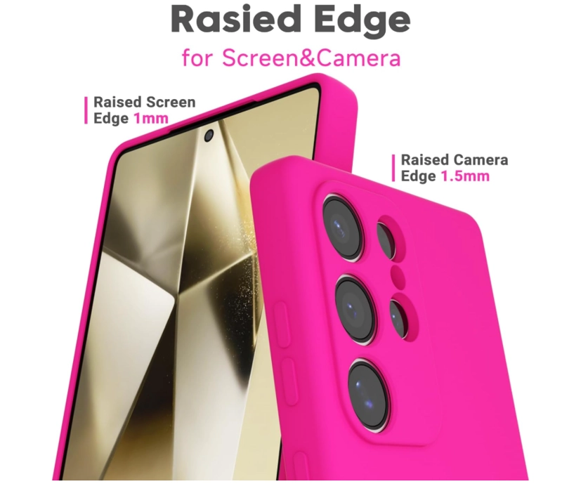 CARCASA FUNDA PARA SAMSUNG S26 ULTRA SILICONA FUCSIA - 3