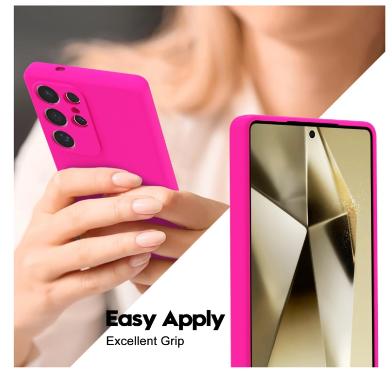 CARCASA FUNDA PARA SAMSUNG S26 ULTRA SILICONA FUCSIA - 4