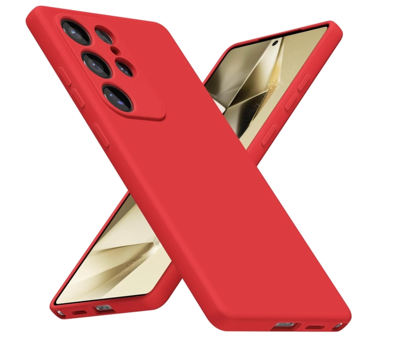 CARCASA FUNDA PARA SAMSUNG S26 ULTRA SILICONA ROJO - 1