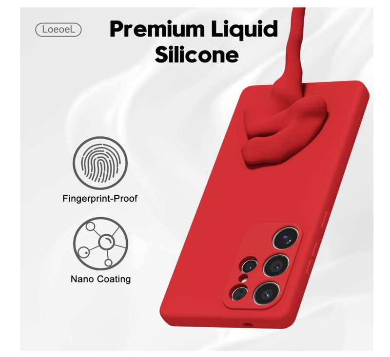 CARCASA FUNDA PARA SAMSUNG S26 ULTRA SILICONA ROJO - 2