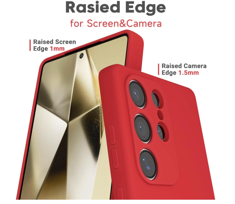 CARCASA FUNDA PARA SAMSUNG S26 ULTRA SILICONA ROJO - 3