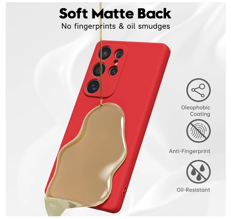 CARCASA FUNDA PARA SAMSUNG S26 ULTRA SILICONA ROJO - 5