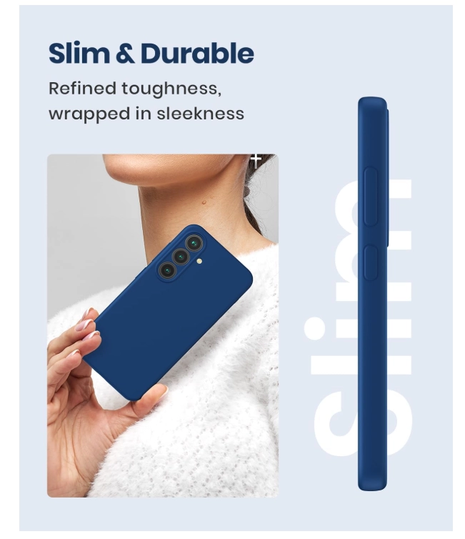 CARCASA FUNDA PARA SAMSUNG S26 SILICONA AZUL - 2