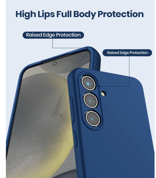 CARCASA FUNDA PARA SAMSUNG S26 SILICONA AZUL - 4