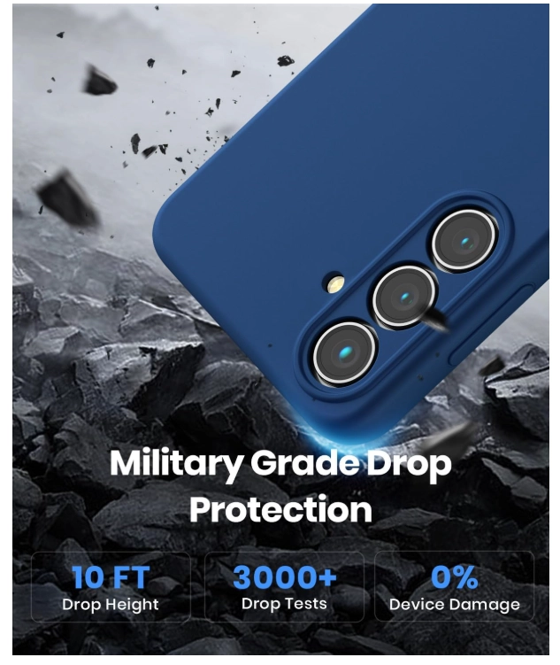 CARCASA FUNDA PARA SAMSUNG S26 SILICONA AZUL - 5