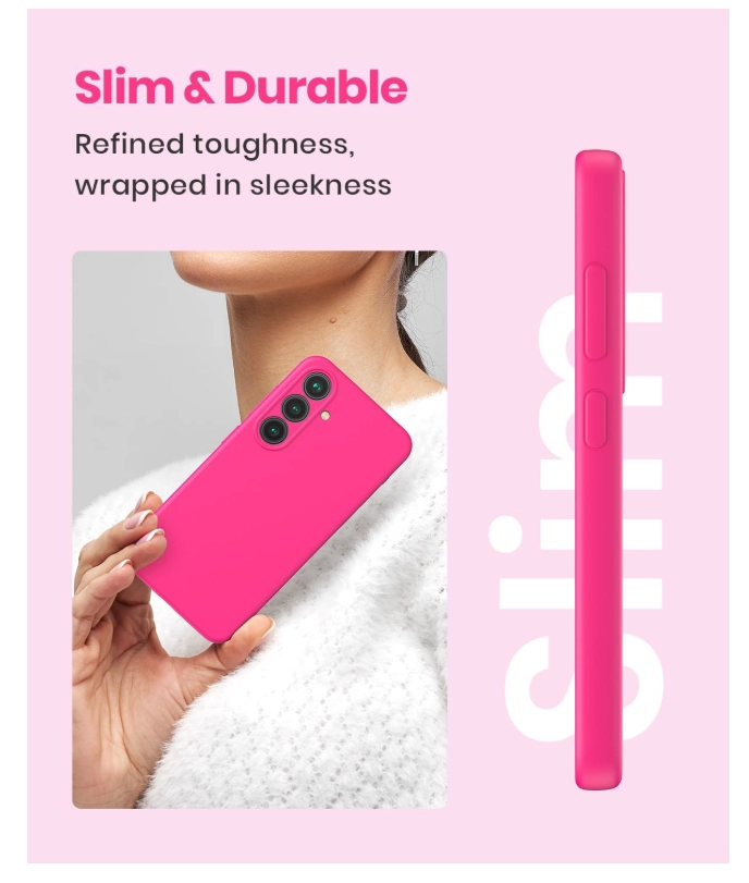 CARCASA FUNDA PARA SAMSUNG S26 SILICONA FUCSIA - 2