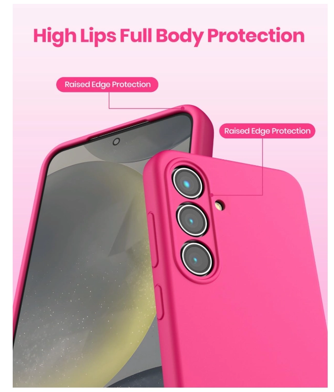 CARCASA FUNDA PARA SAMSUNG S26 SILICONA FUCSIA - 4