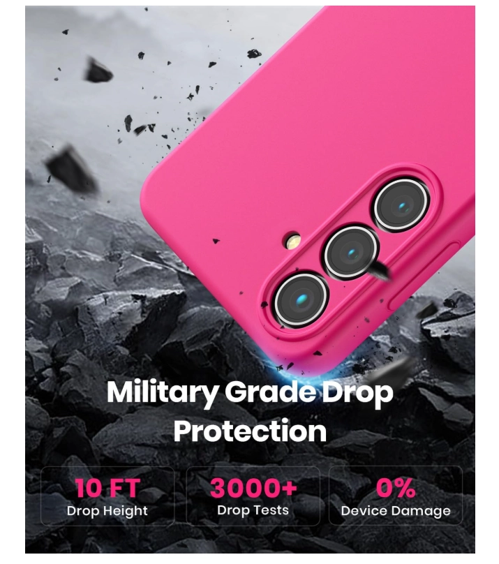 CARCASA FUNDA PARA SAMSUNG S26 SILICONA FUCSIA - 5