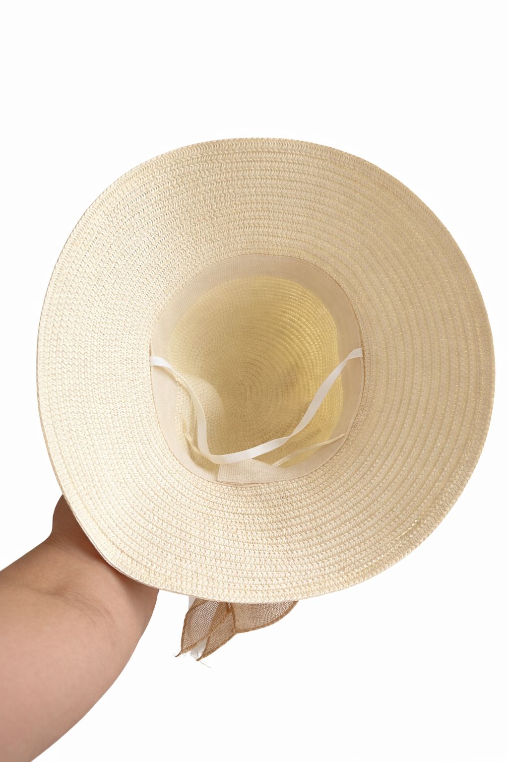 SOMBRERO VERANO PLAYA MUJER PROTECCION SOLAR BEIGE LAZO - 4