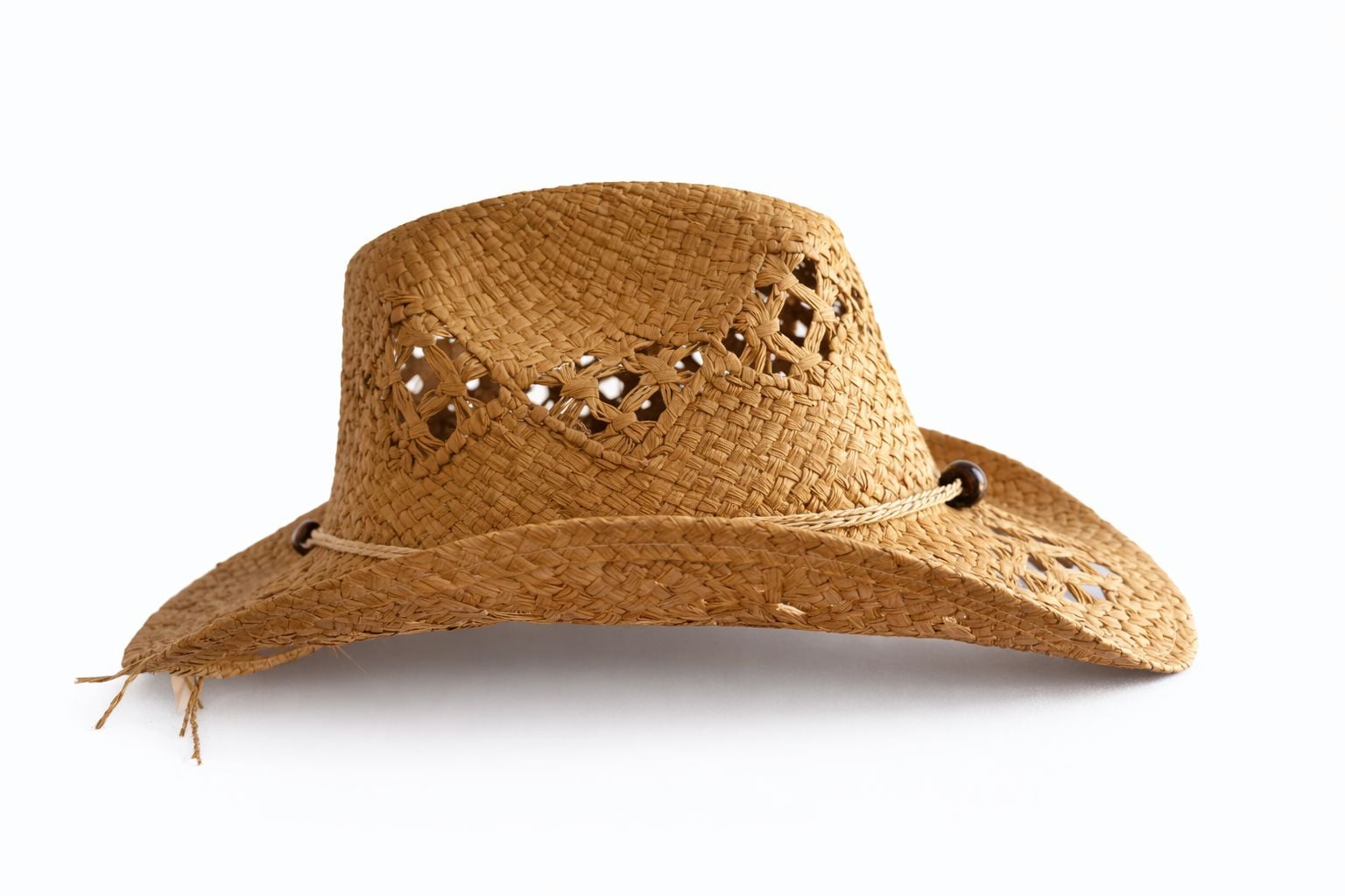 SOMBRERO DE PAJA VERANO PLAYA PRIMAVERA MARRON CAQUI - 2
