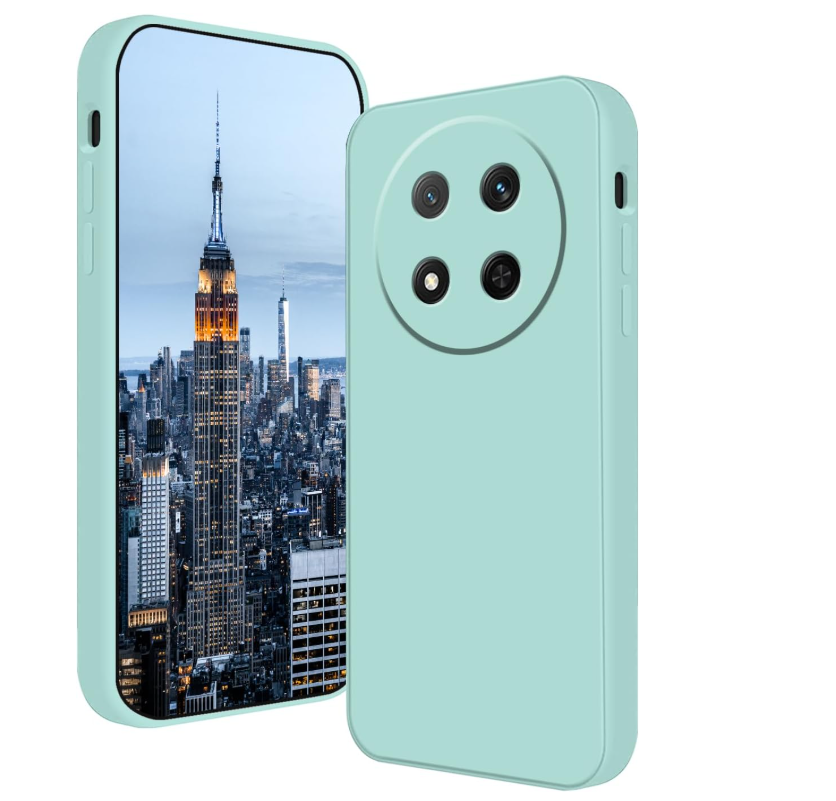 CARCASA FUNDA PARA HONOR MAGIC8 LITE SILICONA TURQUESA - 1