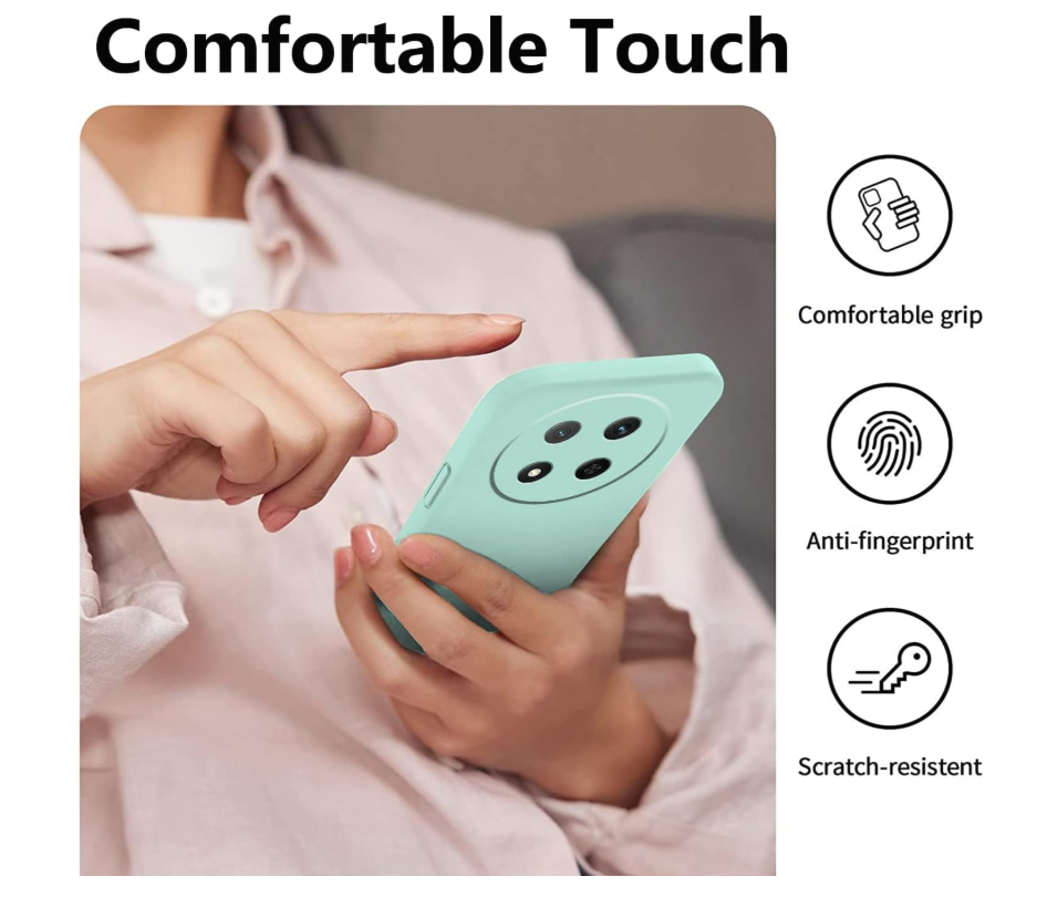 CARCASA FUNDA PARA HONOR MAGIC8 LITE SILICONA TURQUESA - 5