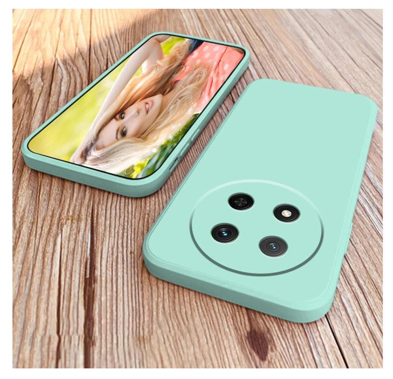 CARCASA FUNDA PARA HONOR MAGIC8 LITE SILICONA TURQUESA - 6