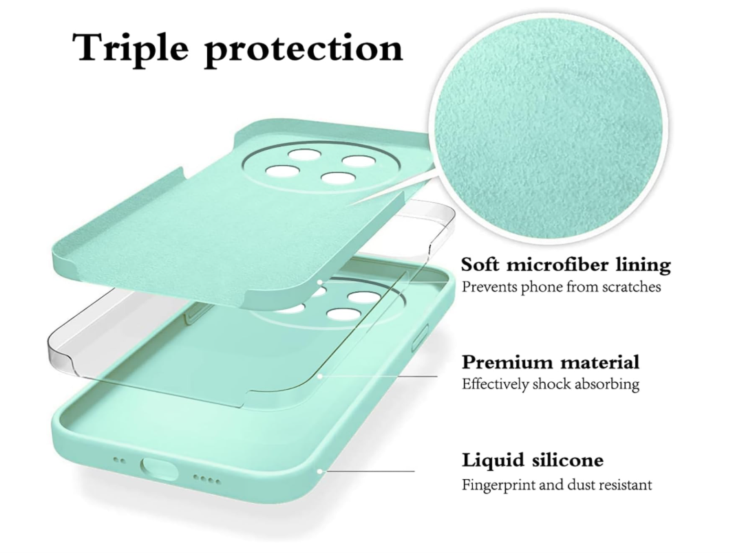 CARCASA FUNDA PARA HONOR MAGIC8 LITE SILICONA TURQUESA - 7