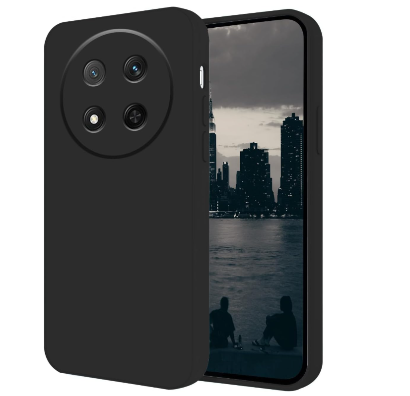 CARCASA FUNDA PARA HONOR MAGIC8 LITE SILICONA NEGRO - 1