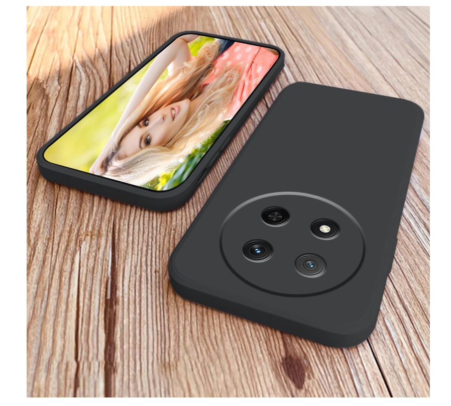 CARCASA FUNDA PARA HONOR MAGIC8 LITE SILICONA NEGRO - 7